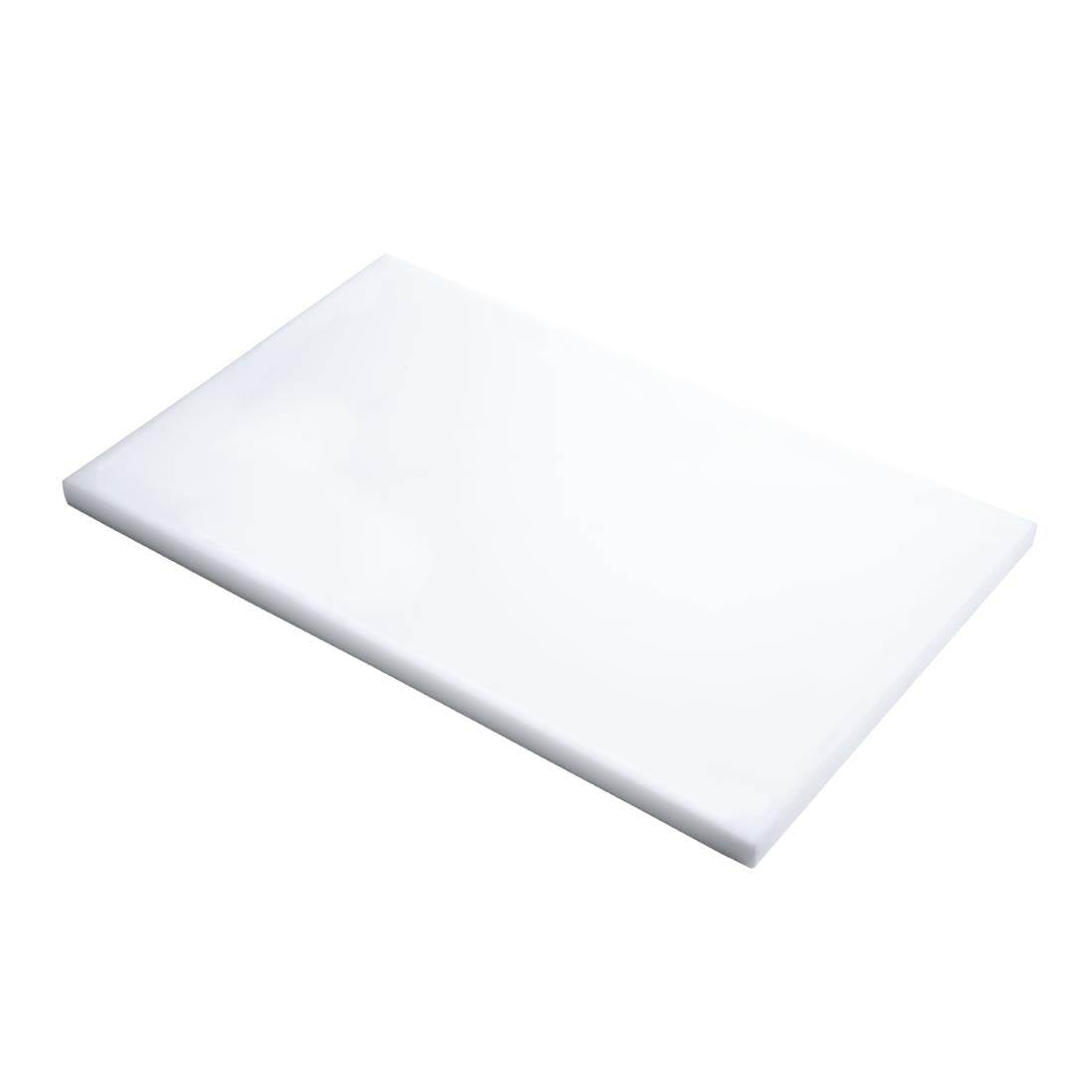 Planche à découper GN1/2 en polyéthylène haute densité Gastro M  blanche GN326