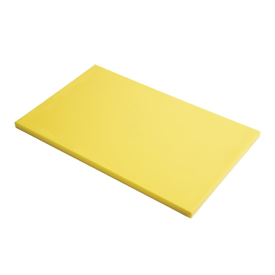 Planche à découper GN1/2 en polyéthylène haute densité Gastro M  jaune GN327