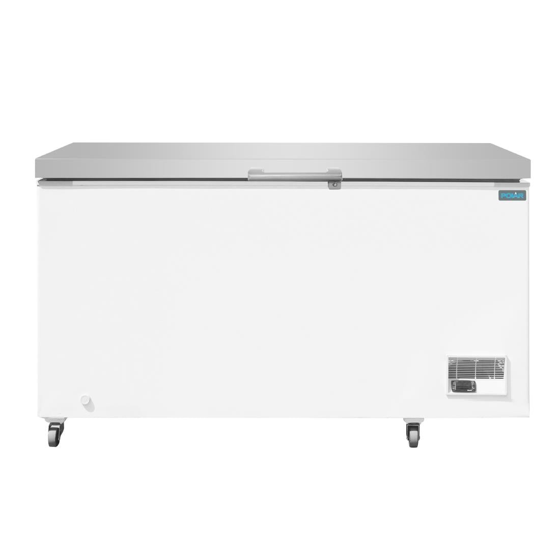 Congélateur coffre avec couvercle inox Polar Série G 378L GP897