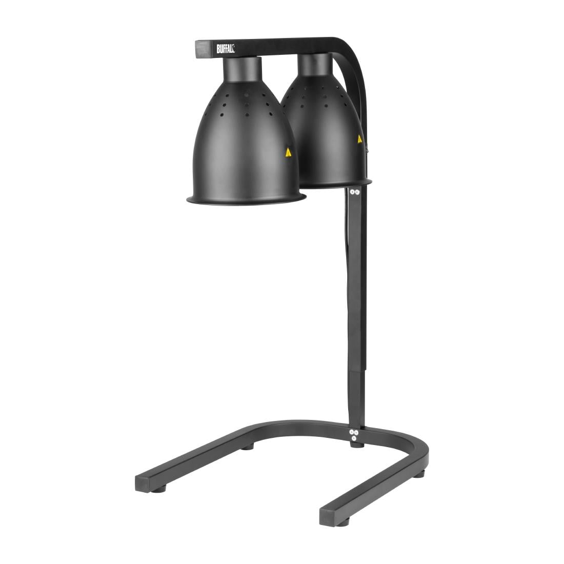 Lampe chauffante double sur pied Buffalo noir mat JA865