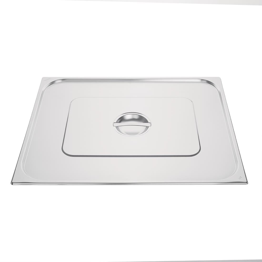Couvercle GN 2/1 inox double Vogue K939