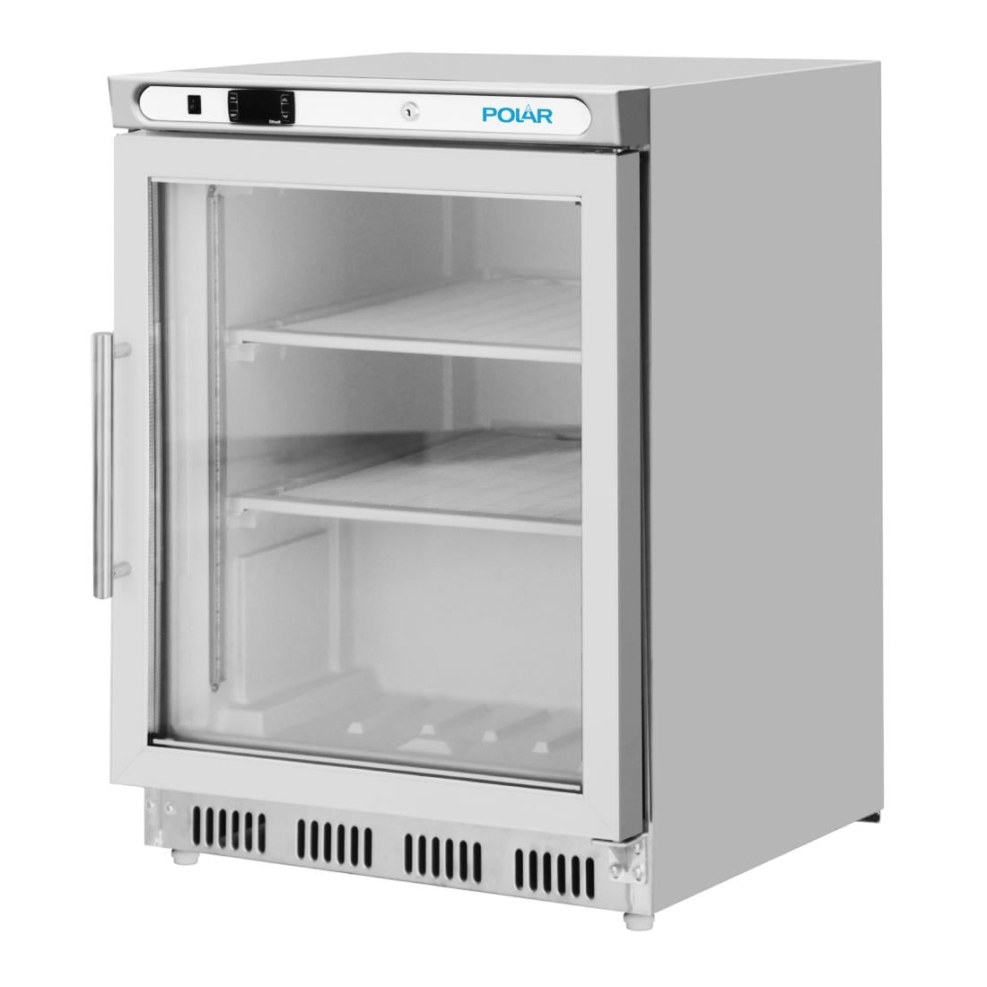 Vitrine réfrigérée négative de comptoir Polar Série C inox 129L PC008