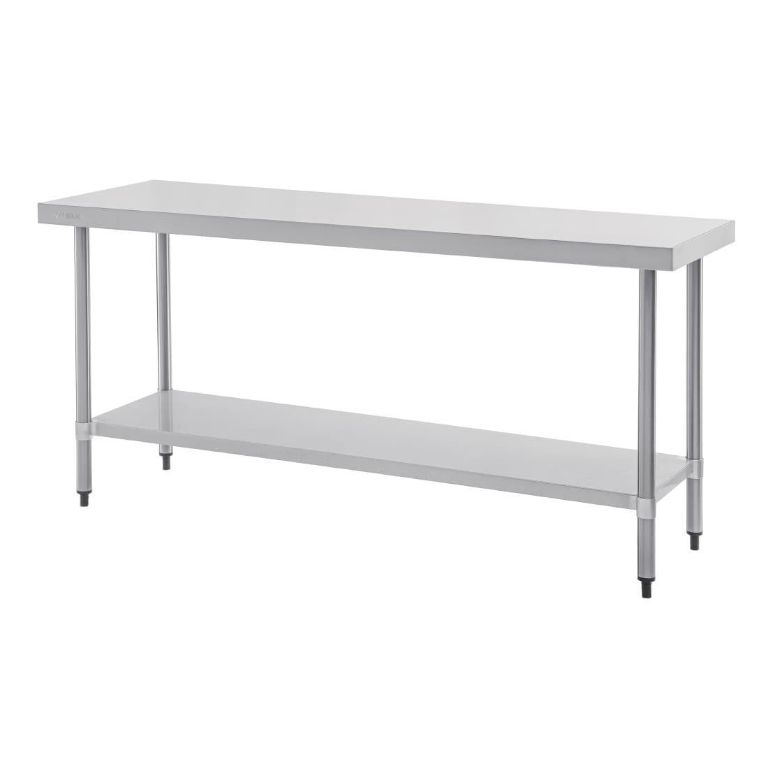 Table de préparation sans rebord en acier inoxydable Vogue 1800 x 600mm T378